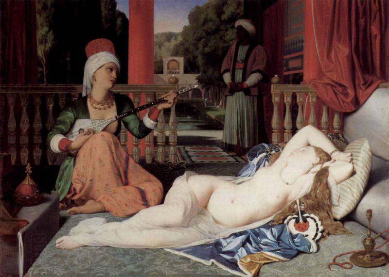 Jean Auguste Dominique Ingres Odalisque with Slave oil painting picture